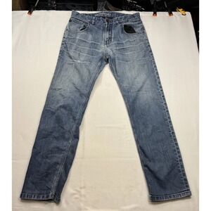 Quiksilver Men's Regular Fit Jeans Denim Blue Medium Wash Straight Leg 32x31